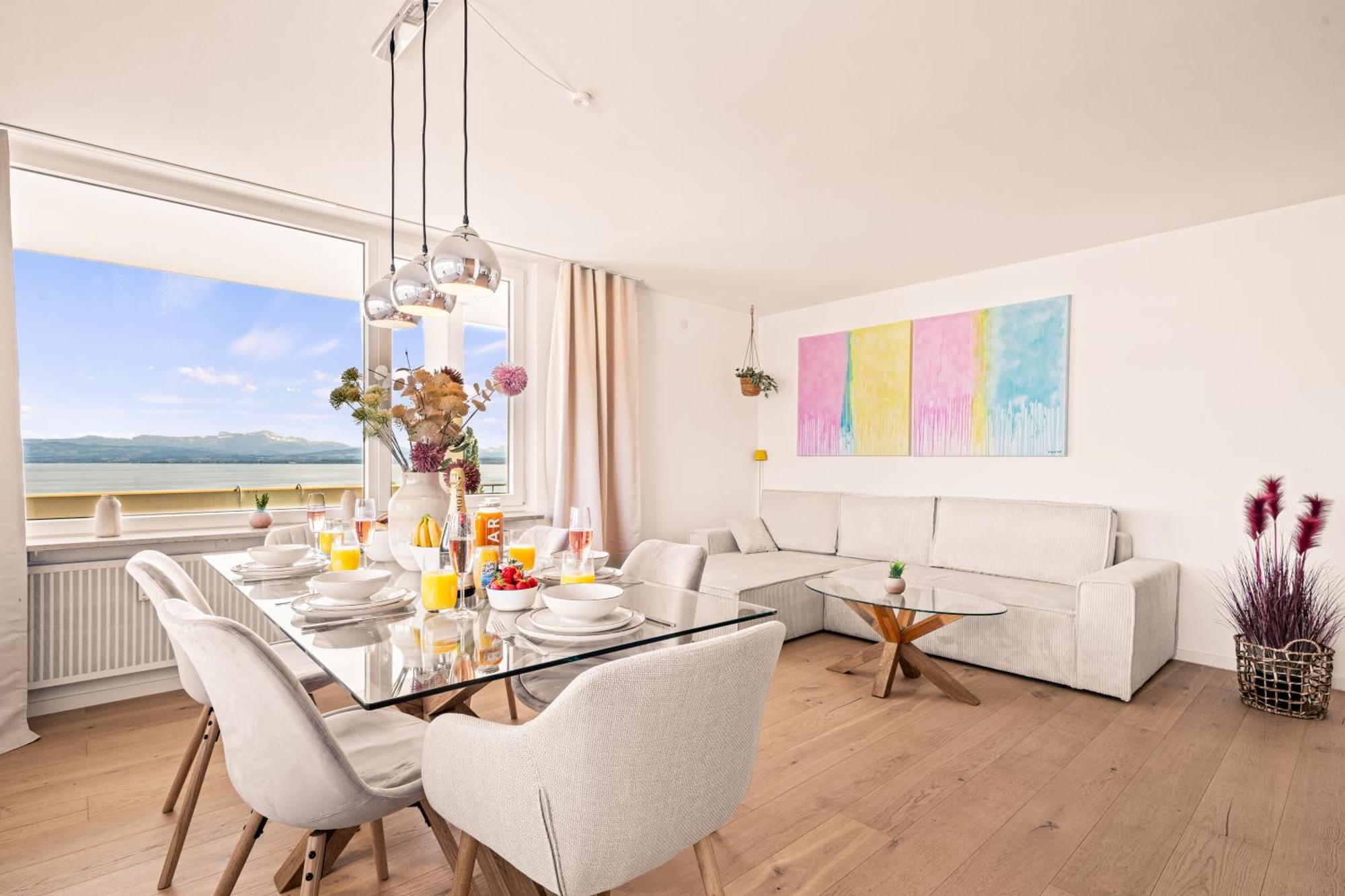 Panorama Penthouse Mit Atemberaubenden See- Und Bergblick Immenstaad am Bodensee Exterior foto