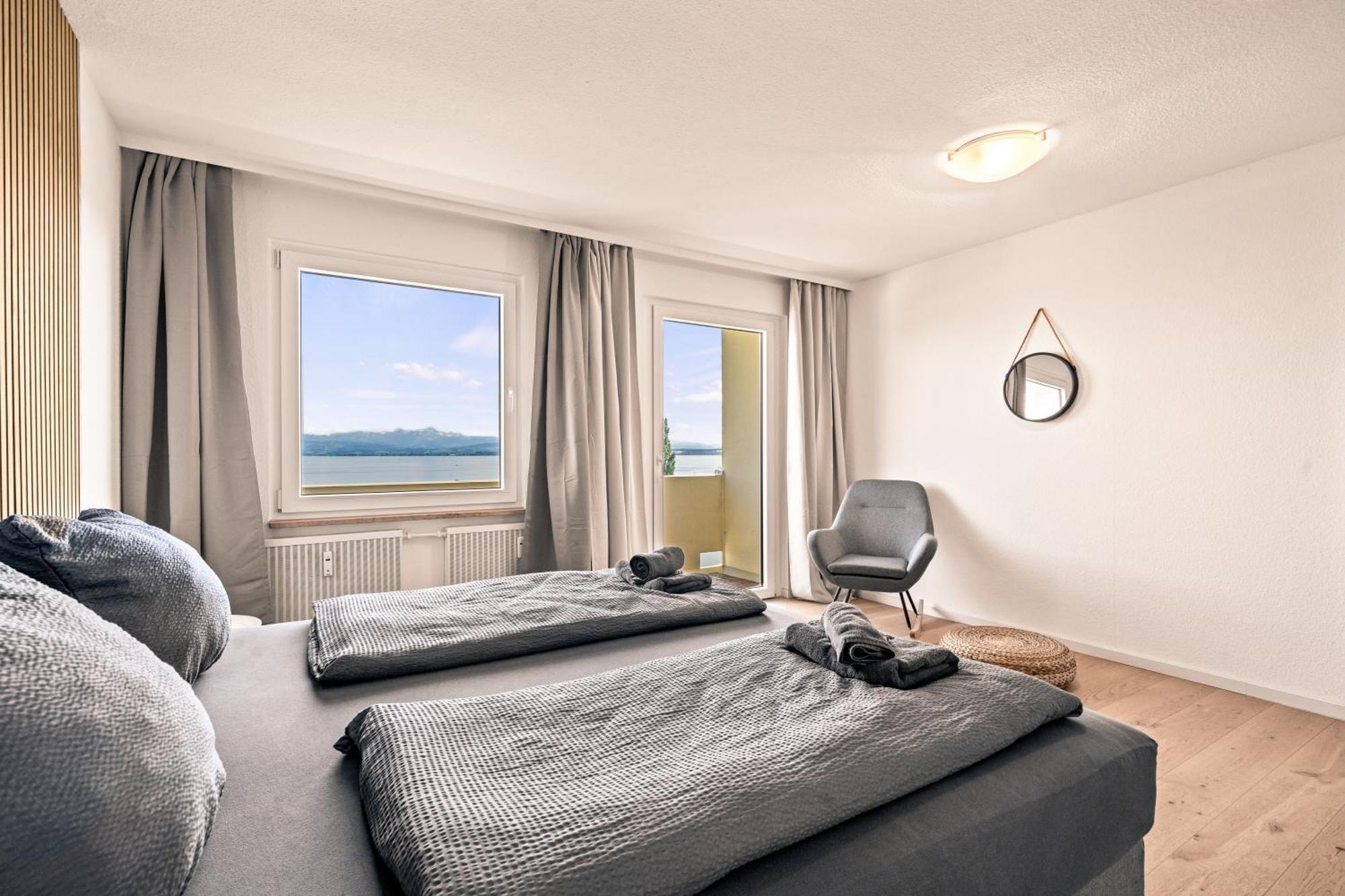 Panorama Penthouse Mit Atemberaubenden See- Und Bergblick Immenstaad am Bodensee Exterior foto